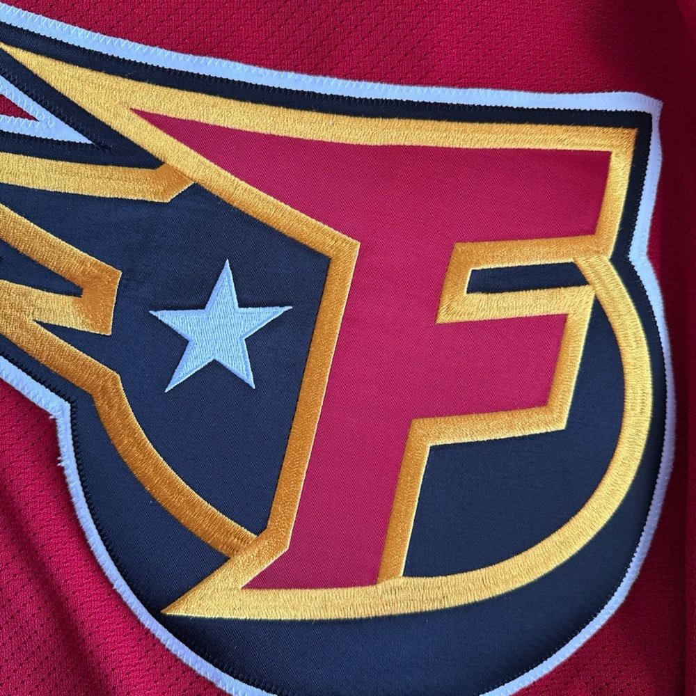 MEN’S CCM INDY FUEL ECHL AUTHENTIC HOCKEY GAME JERSEY SZ 52 - RED RARE - Picture 6 of 8